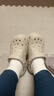 卡骆驰（CROCS）洞洞鞋贝雅男鞋女鞋轻便耐磨一脚蹬拖鞋休闲鞋|10126 卵石色-2V3 37 /38(230mm) 实拍图