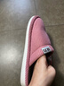 回力日系柔软情侣棉拖秋冬家居室内保暖棉鞋女款HL0006皮红40-41码 实拍图