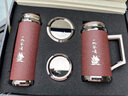 檀轩阁紫砂茶杯保温杯男士款高档办公室泡茶水杯送父亲老师礼品定制刻字 镜面磨砂黑（红木盒套装）450ml 实拍图