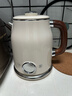 美的（Midea）艺术家电热水壶  烧水壶自动断电保温一体  1.6L大容量电热水壶 316L不锈钢恒温壶 精准控温 63-Q 实拍图