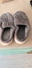 小熊小兔新款秋冬季情侣保暖学生男拖鞋女厚底防滑外穿居家棉拖鞋 小熊小兔棉拖-灰色 42-43 适合41-42 实拍图