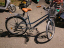 兰令自行车成年人通勤铝合金女士亲子带小孩城市上班代步变速单车 花语-青灰蓝【升级弯把+加厚座垫】 26英寸 禧玛诺7速 实拍图