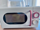 美的小滋味系列微波炉变频家用小型奶油风百搭复古转盘式一级能效低频轻音20L预制菜加热（M2H1） 实拍图