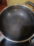 炊大皇炒锅有钛0氟不粘锅316L不锈钢不粘平底炒锅34cm 实拍图