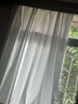 铭聚布艺幻影纱帘 透光不透人客厅阳台挂钩白色窗纱2.5米宽*2.4米高1片 实拍图