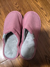 回力日系柔软情侣棉拖秋冬家居室内保暖棉鞋女款HL0006皮红36-37码 实拍图