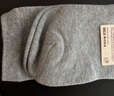 无印良品（MUJI）男女通用 合脚直角 袜口无橡筋袜 袜子 灰色 均码 23-25cm 实拍图