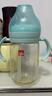 好孩子（gb）吸管奶瓶 大宝宝一岁以上3-6岁PPSU耐摔宽口径大容量带手柄直饮杯 【粗管直管吸嘴】孔雀蓝18月+ PPSU 300ml（大奶量推荐） 实拍图