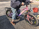 凤凰山地自行车男女变速山地车碟刹青少年儿童自行车学生单车 星际 粉紫【变速】后座+LED灯+三刀轮 22寸【适合130-170cm】 实拍图