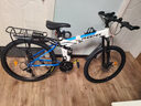 凤凰（Phoenix）山地自行车折叠成人变速双减震学生单车方程虎 蓝白27速 26英寸 晒单实拍图