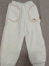 巴拉巴拉童装儿童长裤男童女童摇粒绒裤子冬装束脚休闲裤 奶白10504 110 cm 实拍图