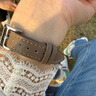 MSSM适用苹果手表表带applewatch手表小蛮腰真皮女表带iwatch S11/ultra3/S10/9/8/SE3 褐色38/40/41mm 实拍图