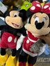 迪士尼（Disney）经典米奇米妮毛绒玩偶玩具大号公仔抱枕儿童生日送女生情侣礼物 米奇红色中号+米妮红色中号 实拍图