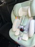 初婴贝儿童安全座椅汽车用0-4-12岁婴儿宝宝车载可坐可躺i-Size通风加热 悦享版青+通风加热+支撑腿+遮阳棚+175°躺 实拍图