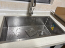 悍高（HIGOLD） 厨房水槽304不锈钢手工压纹大单槽家用台下洗菜盆家用洗碗槽水池 75×43抽拉龙头 实拍图