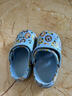 巴布豆（BOBDOG）儿童拖鞋男女童宝宝凉鞋室内外软底洞洞鞋 浅蓝 150码 实拍图