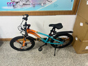 凤凰山地自行车男女变速山地车碟刹青少年儿童自行车学生单车 星际 橙蓝【变速+三刀轮】 22寸【适合130-170cm】 实拍图