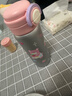 哈尔斯保温杯316不锈钢高颜值儿童杯男女士学生吸管双饮水杯子乖熊570ML 实拍图