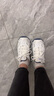 斯凯奇（Skechers）女鞋秋冬小白熊休闲鞋子厚底增高百搭运动软底老爹鞋99999863 白色/海军蓝色/WNV 35 实拍图