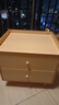 左度 实木床头柜家用卧室斗柜出租房床边矮柜2025新款简约现代小柜子 【实木生态板】50cm樱桃木色 实拍图