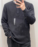 优衣库男装女装情侣华夫格亨利领套头衫长袖T恤25秋冬新款479784 09 黑色 L 实拍图