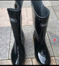回力雨鞋男高筒户外雨天防水防滑胶鞋耐磨钓鱼洗车雨靴套鞋827黑中42 实拍图