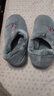 惠夫人棉拖鞋男厚底冬季韩版家居家情侣室内包跟防滑保暖冬天月子拖女 字母全包 深灰 44-45 (适合43-44码穿) 实拍图