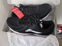 李宁（LI-NING）透气跑步鞋夏季新款轻质男鞋拼接网面软底减震耐磨休闲运动鞋 黑色/标准白(推荐) 软弹舒适 43 实拍图