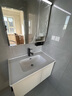 九牧（JOMOO）浴室柜 陶瓷一体盆铝合金智能洗手盆柜组合90cm A2750-75AT-Z1 实拍图