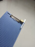 得力(deli)A4带刻度金属商务便携强力夹写板夹/写字垫板/试卷资料收纳夹 深蓝9240 办公用品 实拍图