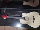 曼尔乐器吉他初学者民谣吉他38英寸西洋弦乐器有吉他全套配件 原木色 实拍图