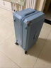 SGG行李箱女大容量拉杆箱旅行箱万向轮加厚轻便密码箱 拉链铁灰色 24英寸 陆地交通 实拍图