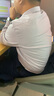 南极人衬衫男 纯色长袖商务衬衫男士棉质舒适衬衣外套修身白衬衫男4XL 实拍图