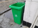科力邦（Kelibang) 户外垃圾桶 大号加厚120L商用塑料环卫垃圾桶带盖轮工业小区物业翻盖果皮箱 绿色 单个 实拍图