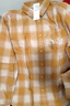 优衣库童装男童女童法兰绒格子衬衫长袖衬衣薄外套上衣新款478132 42 浅黄色 160 实拍图