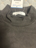 真维斯（JEANSWEST）德绒打底衫女装秋冬季长袖t恤上衣服加绒保暖加厚内搭半高领秋衣 黑色 纯色 L 实拍图