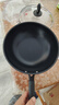 三禾无涂层不粘炒锅炒菜锅钛合金钛钛锅32cm天穹黑配钢铲LC32S1 实拍图