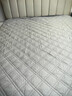 水星家纺全棉面料床护垫抗菌防螨吸湿保护垫可折叠床褥 1.8米床 素灰色 实拍图