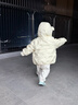 巴拉巴拉宝宝羽绒服男童童装婴儿秋冬女童外套轻薄舒适时尚萌趣潮 奶油白-小熊压胶-白鸭绒 90 （充绒量30g） 实拍图