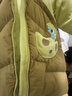巴拉巴拉童装婴儿连体衣假两件连体羽绒服宝宝衣服冬加厚男童女童儿童 黄绿41122-白鸭绒 73 cm-充绒量80g 实拍图