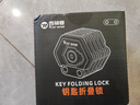 西骑者（WestBiking）自行车锁防盗电动摩托车锁便携折叠锁山地车锁 黑色【带锁架】 实拍图