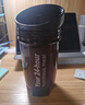 摇摇杯健身运动水杯男奶昔防漏搅拌杯子刻度杯奶茶摇杯蛋白粉水壶 黑色活动专享+带刻度+不锈钢球500ml 实拍图