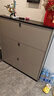 家世华（JIA SHI HUA）超薄入户门鞋柜家用门口2023新款进门一体靠墙翻斗式大容量收纳柜 轻奢灰100*24*120【双层放鞋】 实拍图