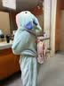 喜事近丑鱼睡衣加厚连帽大码搞怪连体睡衣女男秋冬季加厚保暖情侣家居服 丑鱼连体衣+带鞋子 XL 168-173cm（高品质） 实拍图