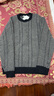 优衣库合作款男装女装柔软绵羊毛圆领针织衫长袖毛衣25秋冬479841 08 深灰色 M 实拍图