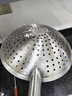 拜杰不锈钢漏勺厨师油鼓漏网抄瓢笊篱圆孔酒店食堂饭店商用大漏勺30cm 实拍图