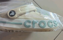 卡骆驰洞洞鞋贝雅卡骆班轻便耐磨一脚蹬休闲鞋|205089 白/深蓝-126 41 /42(260mm) 实拍图