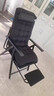 亿趣达折叠躺椅办公室工位午睡人体工学折叠椅家用宿舍懒人可坐躺电脑椅 【加厚海绵坐垫】支撑杆+棉垫黑 实拍图
