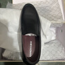 康奈皮鞋男新款牛皮商务套脚一脚蹬休闲男鞋圆头商务皮鞋男 黑色 38 实拍图