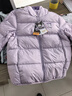 波司登25年秋季羽绒服鸭绒男女儿童5A抗菌宽松短款轻薄连帽外套 实拍图